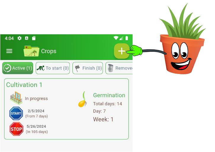 How to create a new cultivation with ColtivApp